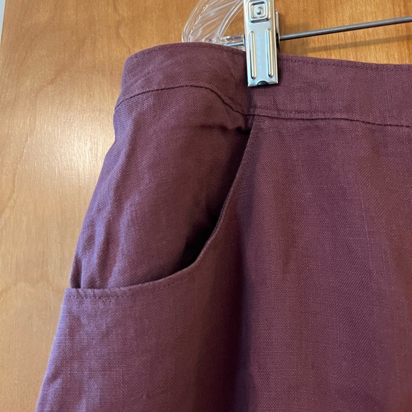 J. Jill Linen Skirt Long Modest Church Pockets Vintage NWT Size XL Tall XLT - Picture 5 of 13